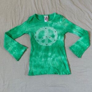 Tie-Dye Peace Sign Long Sleeve